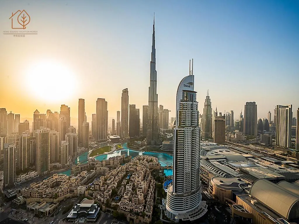Stunning 3-Bedroom Home With Panoramic Burj Khalifa Views From High Floor 193Br-3 ドバイ アパート