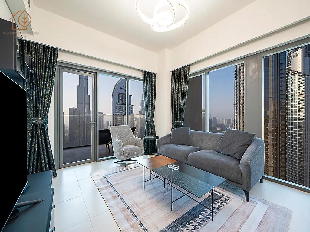 Stunning 3-Bedroom Home With Panoramic Burj Khalifa Views From High Floor 193Br-3 ドバイ